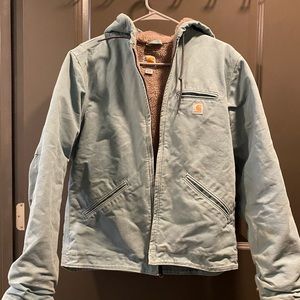 Carhatt hooded jacket sherpa body lining vintage